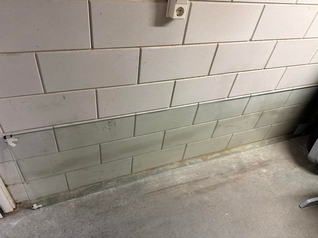 Nieuwe douchewand - 600x2495x8 mm, Ophalen, Minder dan 80 cm, Nieuw, 160 cm of meer