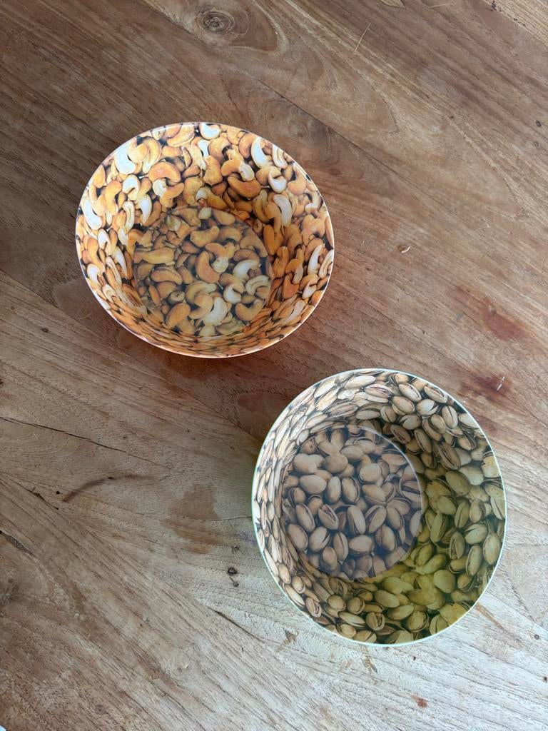 Borrel bakjes set, Kunststof, Schaal, Rond, Ophalen of Verzenden