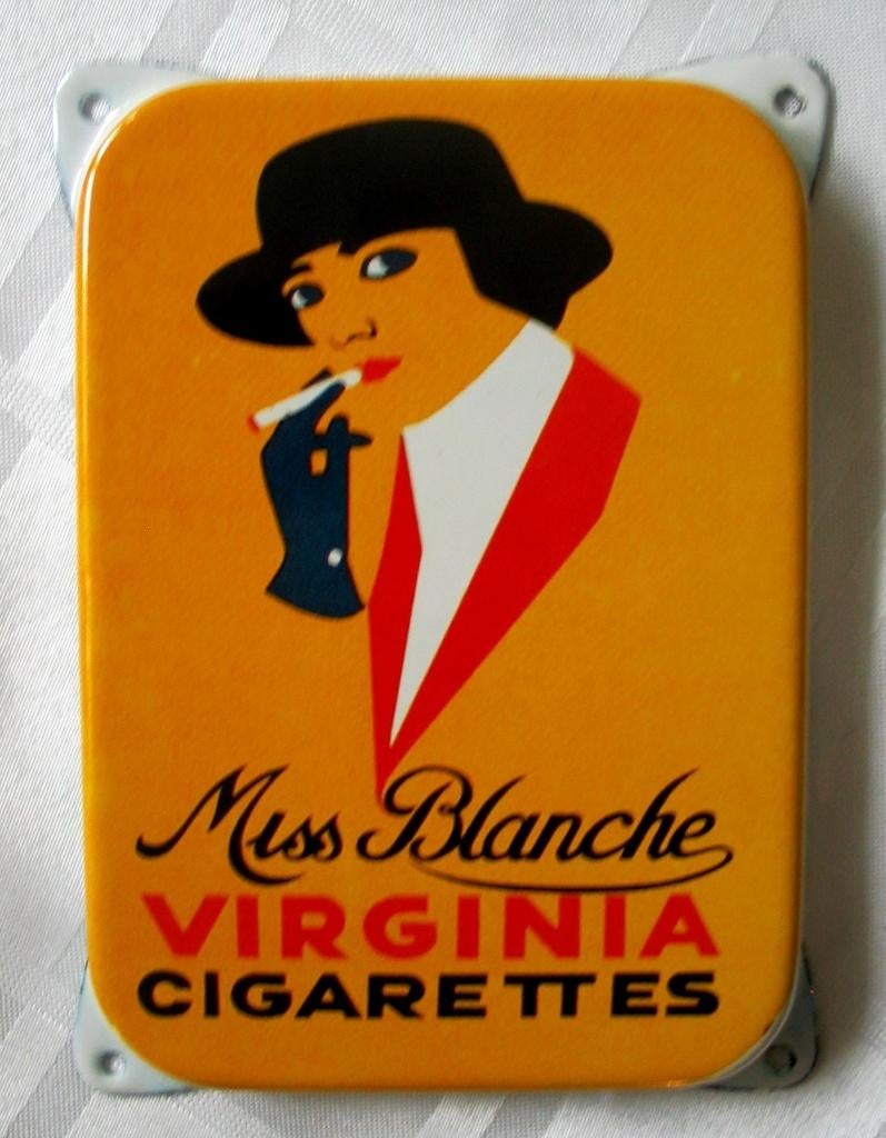 Miss Blanche emaille muur bordje, Verzamelen, Verzenden, Zo goed als nieuw, Reclamebord