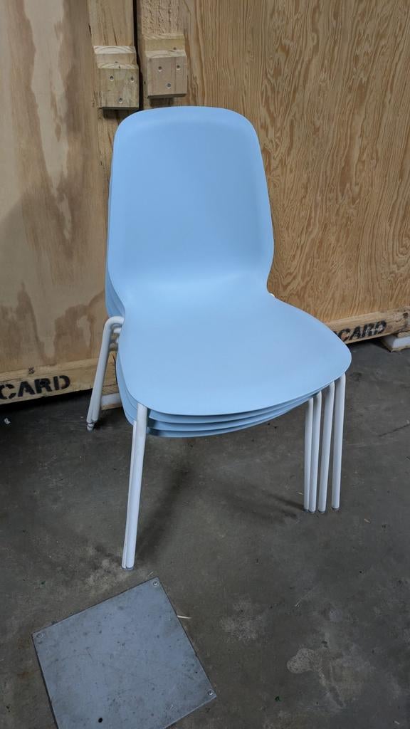 4x ikea Leifarne stapelstoel, Ophalen, Wit, Vier