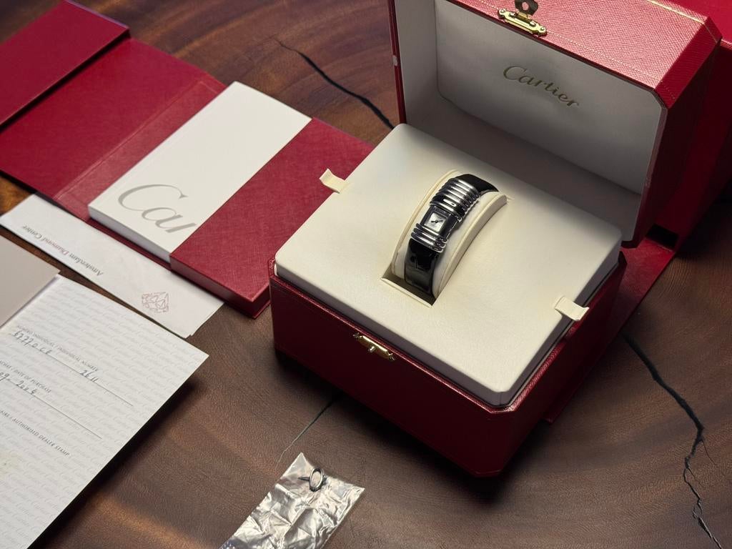 Cartier Declaration *complete set*, Overige merken, Leer, Staal, Polshorloge