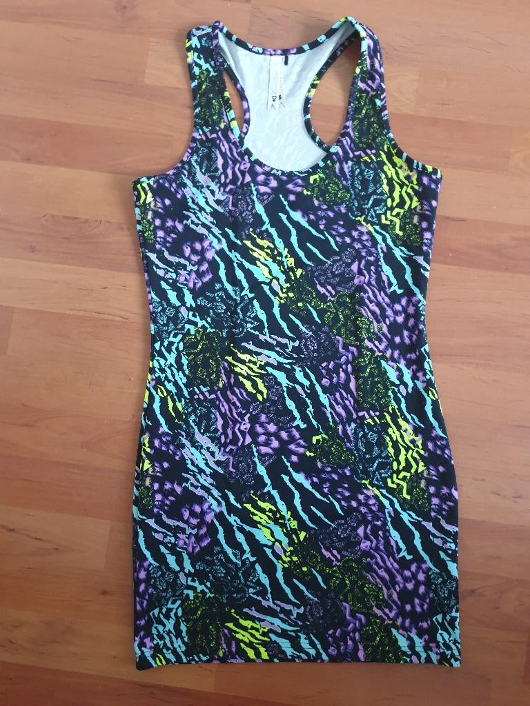 Zomer jurkje kort. Maat S. Cool Cat. Sportstof, Kleding | Dames, Blauw, Ophalen of Verzenden, Zo goed als nieuw, Coolcat