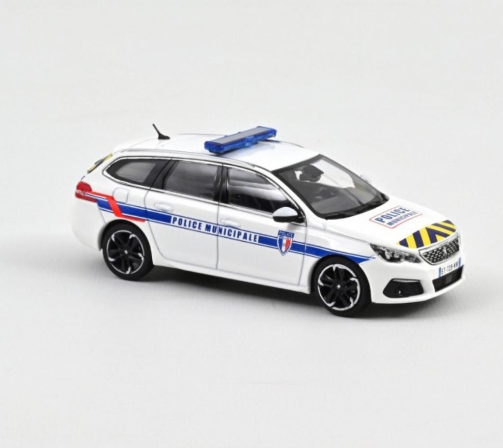 Peugeot 308 SW 2018 Police Municipale 1:43 NOREV ref. 473944, Hobby en Vrije tijd, Modelauto's | 1:43, Verzenden, Nieuw, Auto