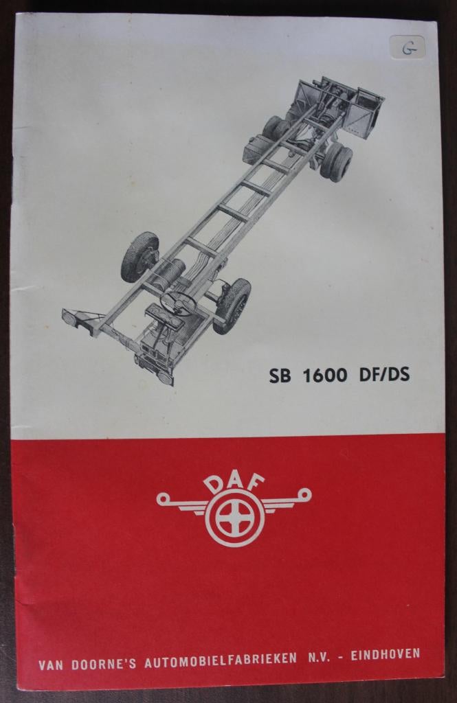 Daf SB 1600 DF/DS instructieboekje, Verzenden