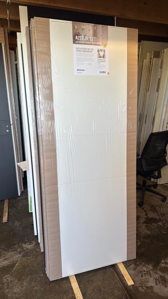 Verschillende opdekdeuren 83x211.5 cm freesslijnen, Doe-het-zelf en Verbouw, Deuren en Horren, Ophalen, 80 tot 100 cm, Binnendeur