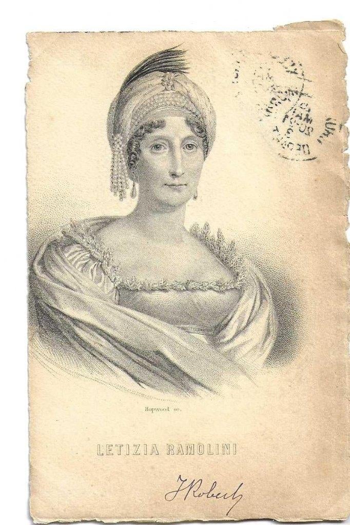 napoleon  moeder letizia ramolini  1920, Verzenden, Voor 1920, Gelopen, Sterren en Beroemdheden