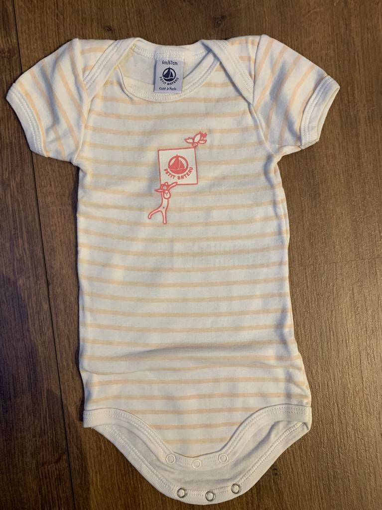 Petit Bateau rompertje 6m/67cm, Ophalen of Verzenden, Zo goed als nieuw, Jongetje of Meisje, Shirtje of Longsleeve