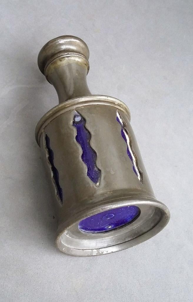 1850-1875 Tinnen Zoutstrooier Strooier Keramiek Binnenzijde, Antiek en Kunst, Ophalen of Verzenden