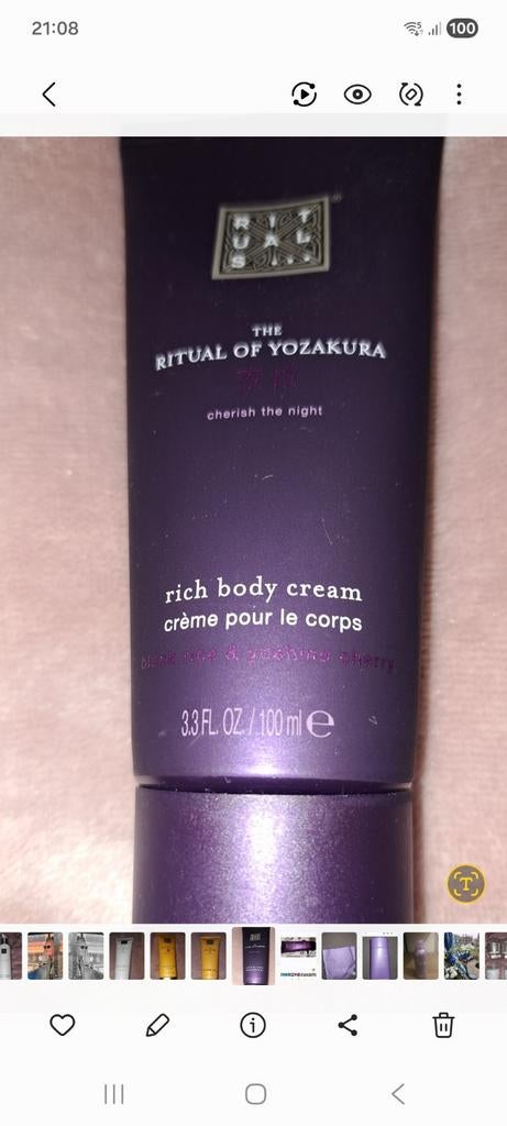 Bodycream yokazura, Ophalen of Verzenden, Nieuw, Bodylotion, Crème of Olie
