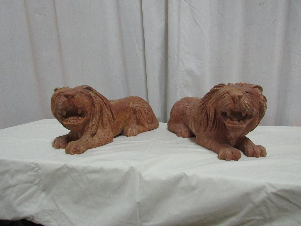 Natuurstenen leeuwen set, Antiek en Kunst, Ophalen