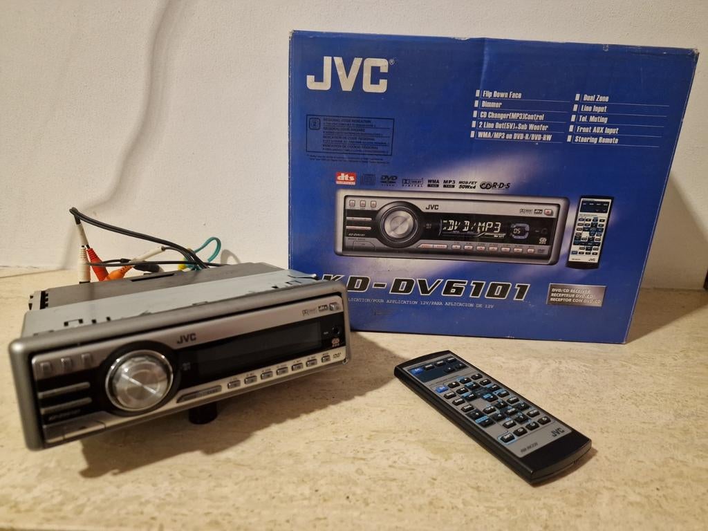 JVC KD-DV6101 Autoradio met DVD speler - Zo goed als nieuw, Ophalen of Verzenden, Zo goed als nieuw