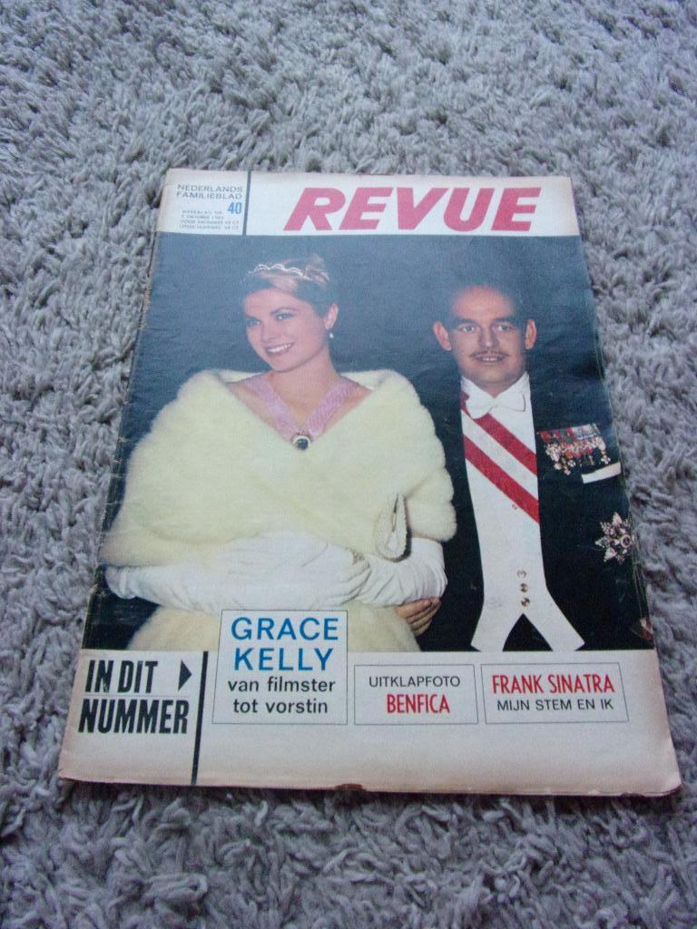 1965 REVUE TIJDSCHRIFT op cover GRACE KELLY+art en vele ande, Verzamelen, Tijdschriften, Kranten en Knipsels, Ophalen, 1960 tot 1980