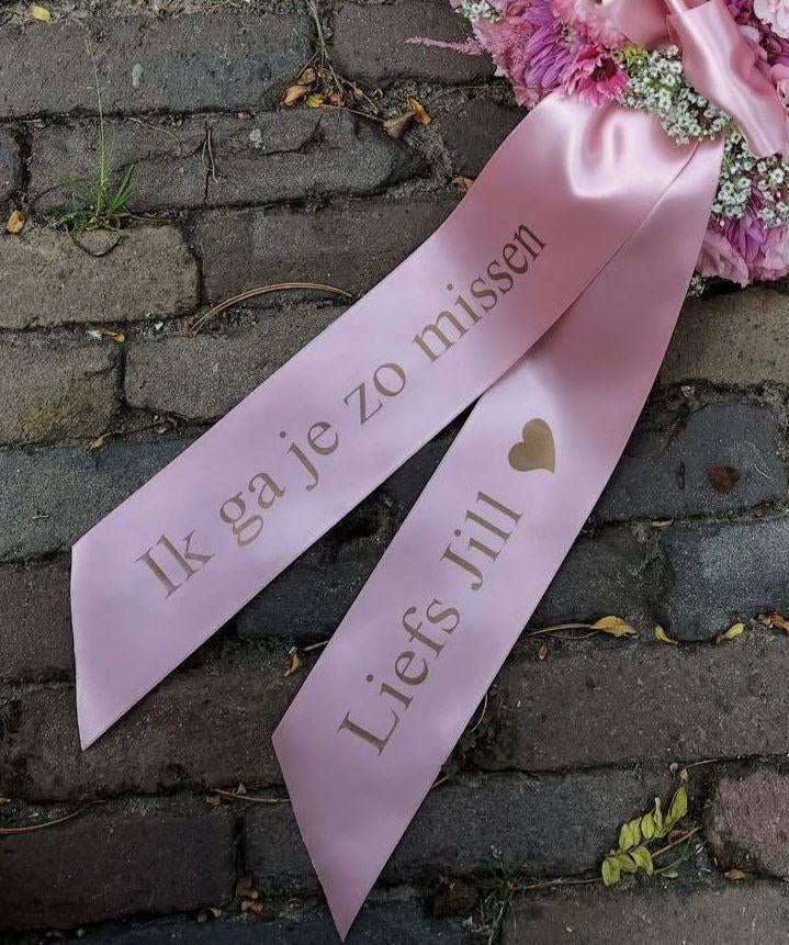 Rouwlint met tekst – vandaag besteld = vandaag gedrukt, Ophalen of Verzenden, Nieuw