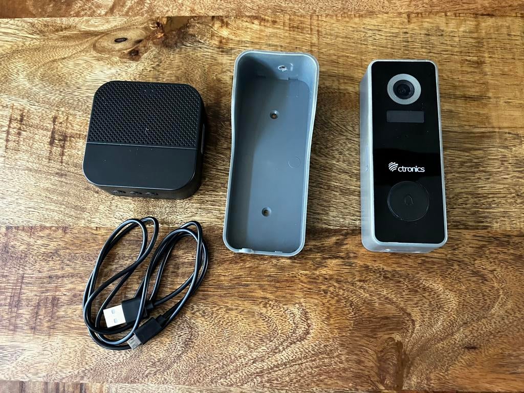 Ctronics CTS-J7 Videodeurbel - Compleet Pakket, Ophalen of Verzenden, Bewegingsdetectiesensor, Gebruikt, Draadloos