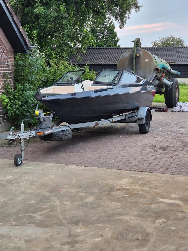 Leuk bootje voor het vissen en voor het touren, Watersport en Boten, Speedboten, Ophalen, Gebruikt, 70 tot 120 pk, 3 tot 6 meter