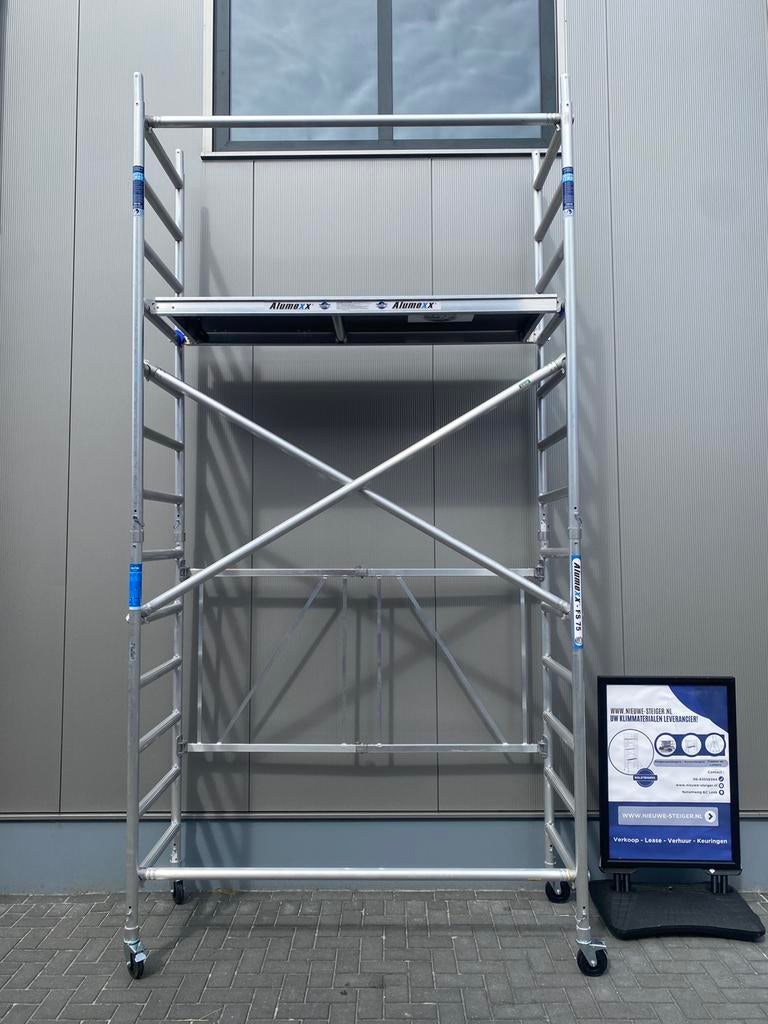 Alumexx FS75 75x190x5m werkhoogte , Nieuw incl btw!, Doe-het-zelf en Verbouw, Steigers, Nieuw, Ophalen of Verzenden, Rolsteiger of Kamersteiger