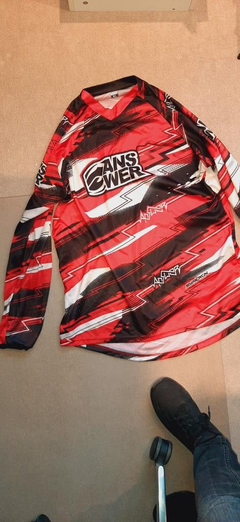 Motocross kleding set - broek, shirt, handschoenen, Ophalen of Verzenden, Gebruikt, Helm