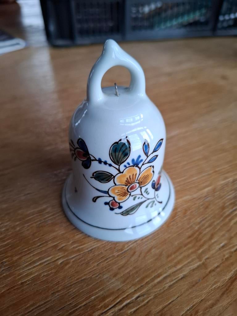 Delfts Blauw Bel Porceleine Fles JdL Bloemmotief, Ophalen of Verzenden
