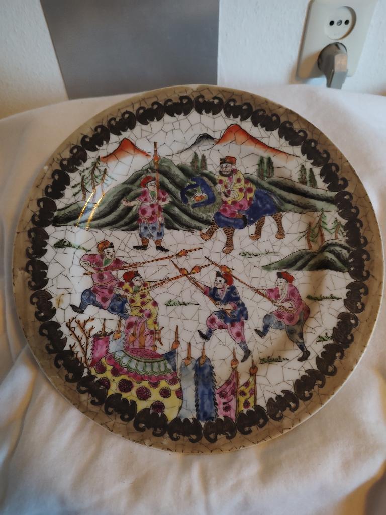 Chinees bord handgeschilderd, Ophalen of Verzenden