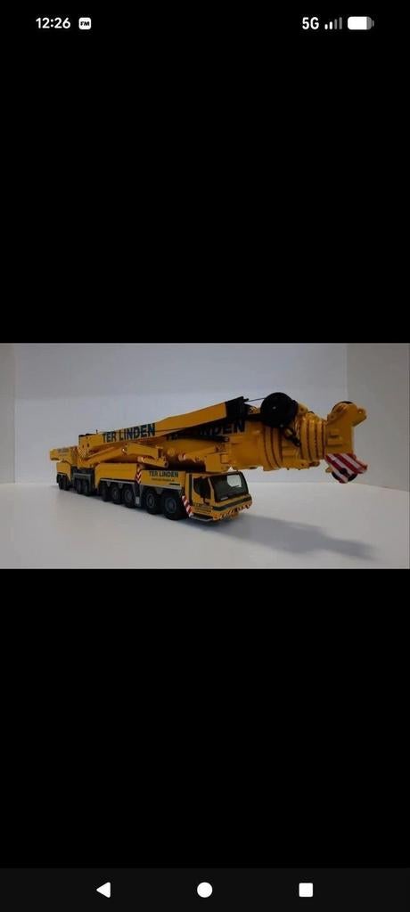 Nzg Liebherr LTM11200 Ter Linden hijskraan., Hobby en Vrije tijd, Modelauto's | 1:50, Ophalen of Verzenden, Zo goed als nieuw