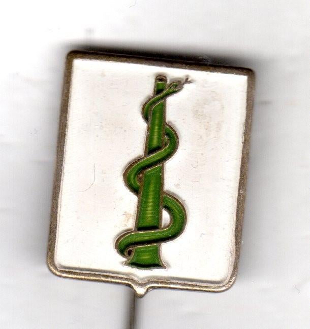 Speldje ESCULAAP GROEN DIERENARTS (A3), Ophalen of Verzenden, Gebruikt, Overige onderwerpen