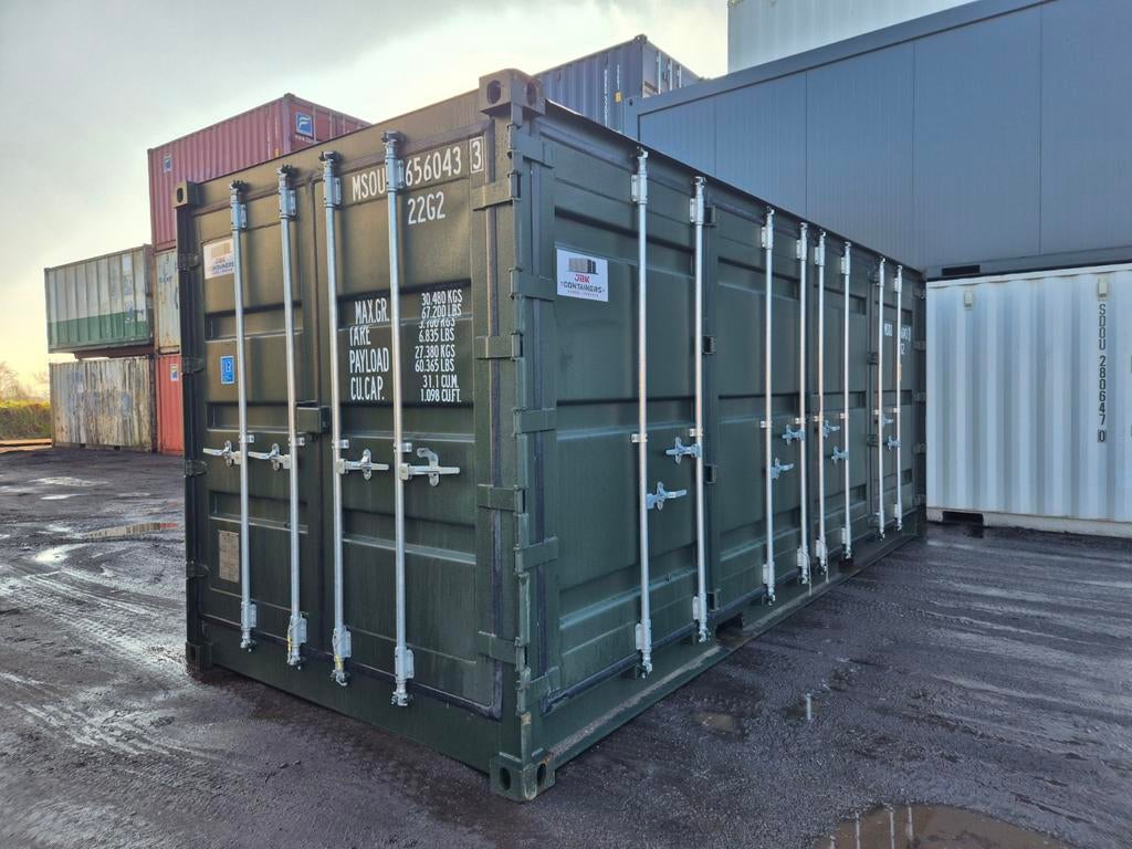 20ft zeecontainer NIEUW sidedoor / zijdeuren / openside, Ophalen of Verzenden