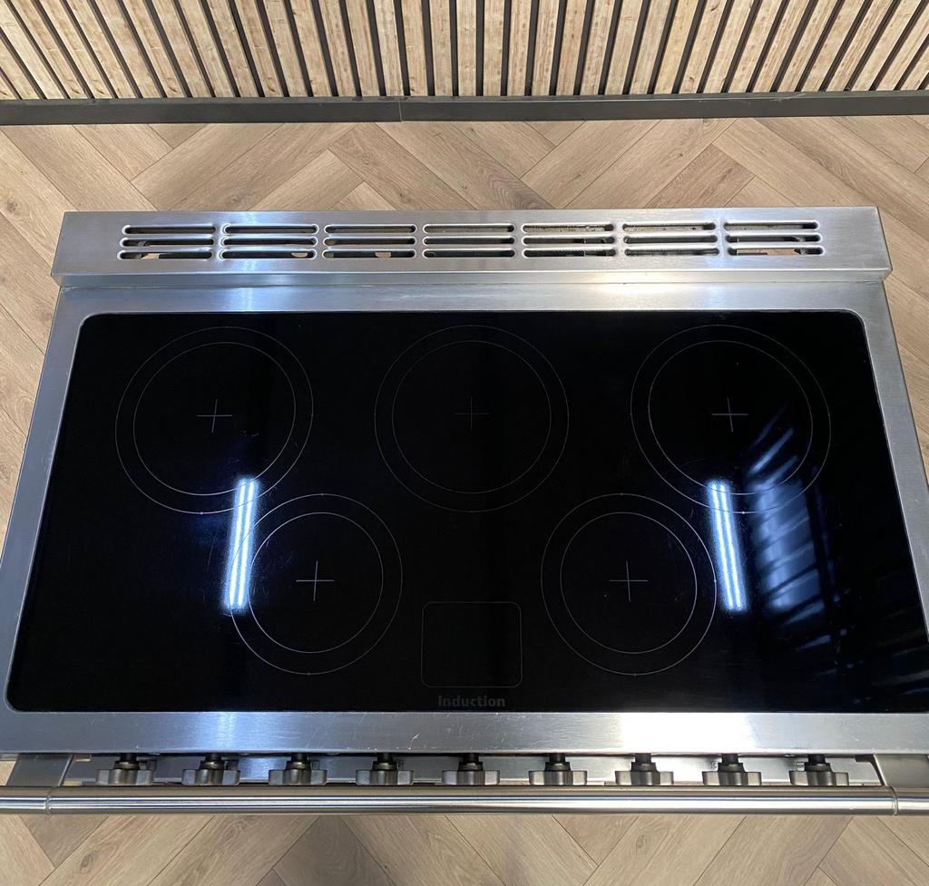 Falcon Elise 100cm Inductie Zo Goed Als Nieuw, 60 cm of meer, Ophalen of Verzenden, Zo goed als nieuw, Energieklasse A of zuiniger