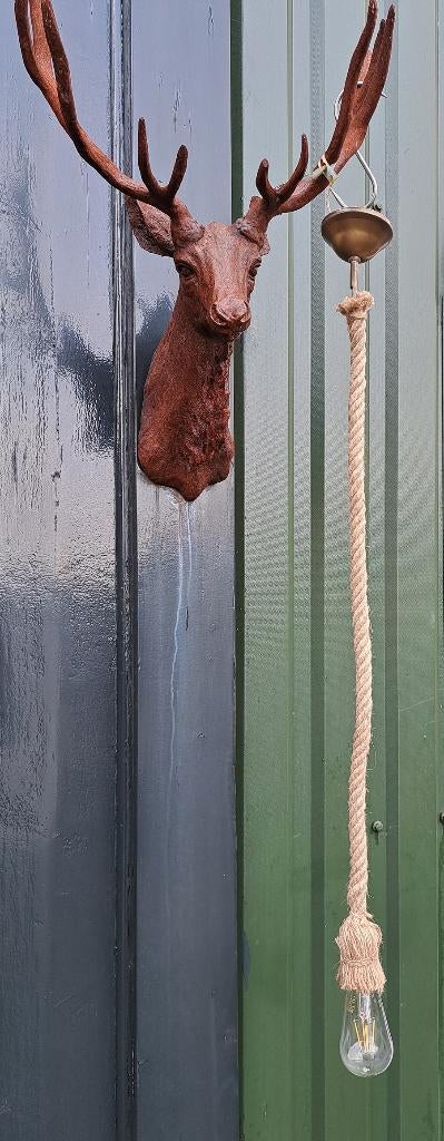Partij hanglampen in de vorm van een touw leuke hippe lampen, Ophalen, Minder dan 50 cm