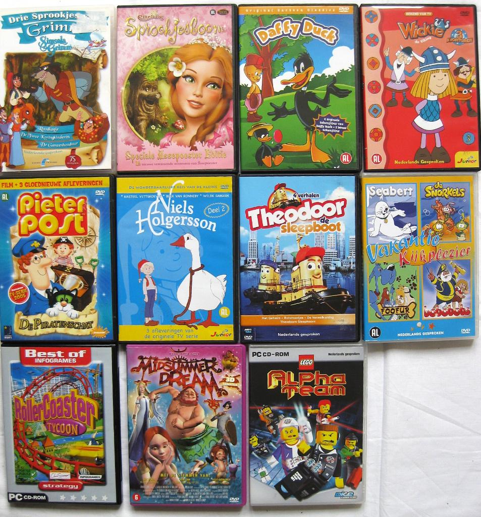 Kinder DVD ’s 11 Stuks Voor € 6,, Antiek en Kunst, Ophalen of Verzenden