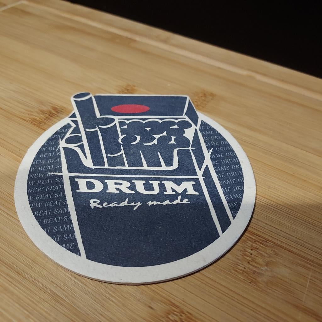 Drum onderzetter tabak, Verzamelen, Ophalen of Verzenden, Gebruikt, Tabaksdoos of Verpakking