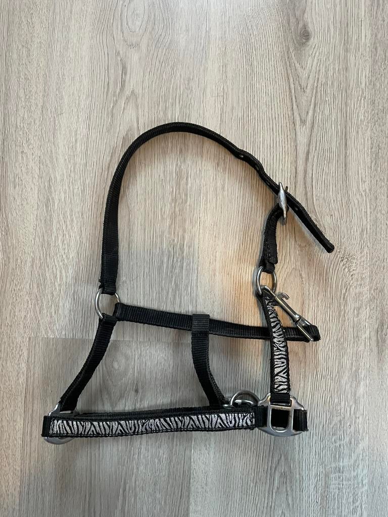 Zebra veulen halster, Dieren en Toebehoren, Ophalen of Verzenden, Gebruikt, Recreatie