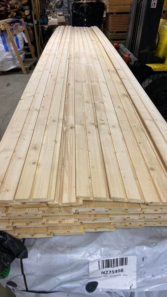 Partij deens rabat vuren, Ophalen of Verzenden, Zo goed als nieuw, 250 cm of meer, Planken