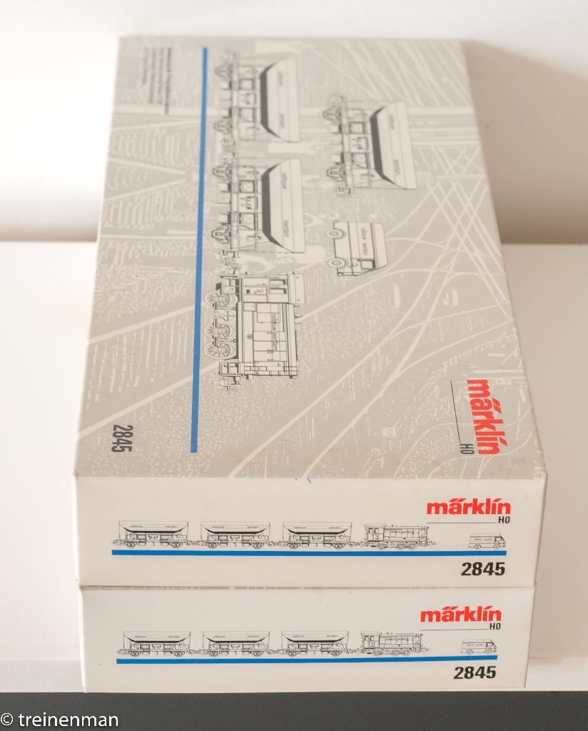 Marklin 2845 Railbouw Leerdam set NS zgan ovp, Ophalen, Wisselstroom, Wagon, Märklin
