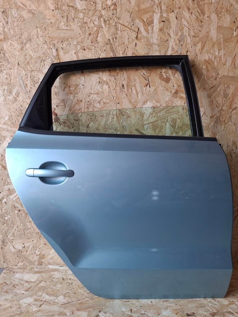 polo 6r deur rechts achter blauw LD5M, Auto-onderdelen, Carrosserie en Plaatwerk, Gebruikt, Achter, Ophalen of Verzenden, Volkswagen