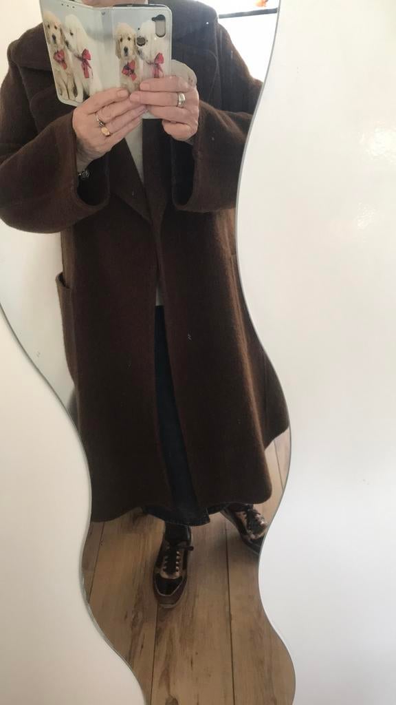 Max Mara vintage, deken/vest jas, bruin, Ophalen of Verzenden, Zo goed als nieuw, Maat 38/40 (M), Bruin