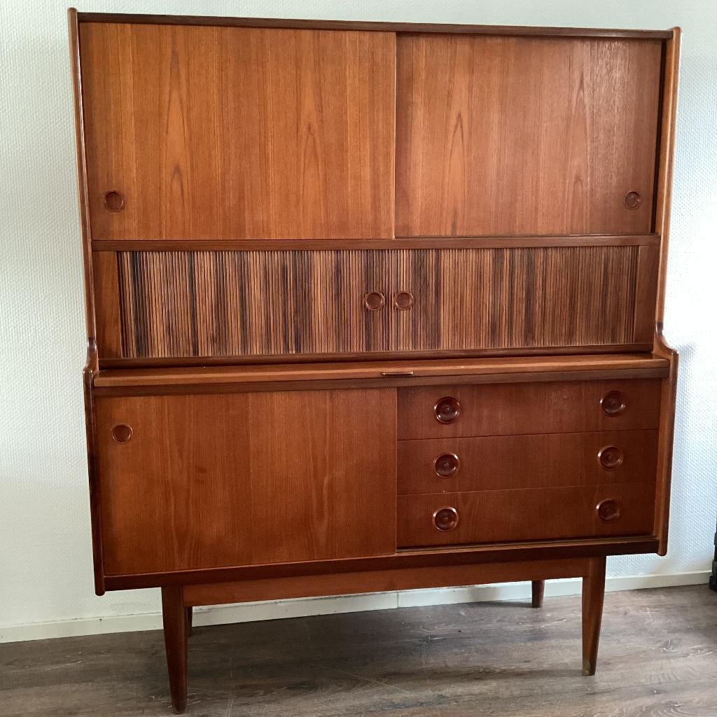 Prachtige Deense kast, Johannes Andersson, Ophalen, Gebruikt, 100 tot 150 cm, Johannes Andersson, Teak furniture, Danish Design, wandkast