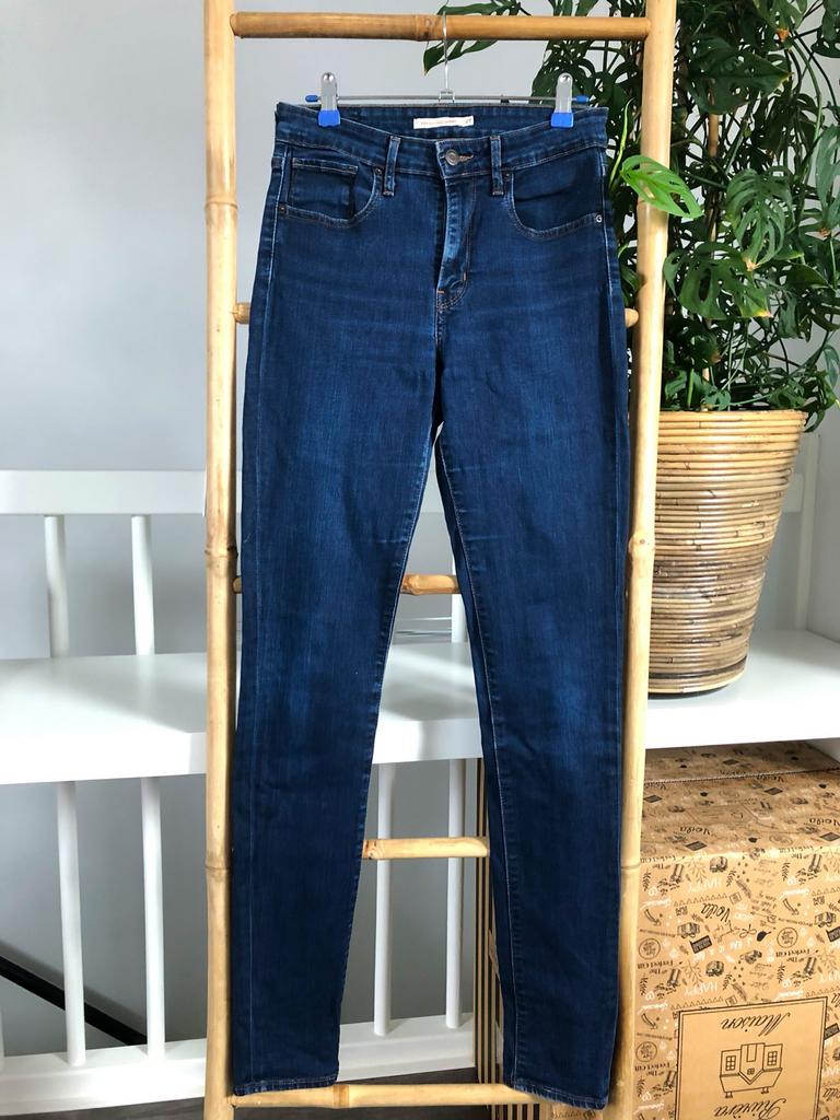 721 Mile High Super Skinny Jeans Levi's skinny jeans W27 L34, Ophalen of Verzenden, Zo goed als nieuw, Blauw, W27 (confectie 34) of kleiner