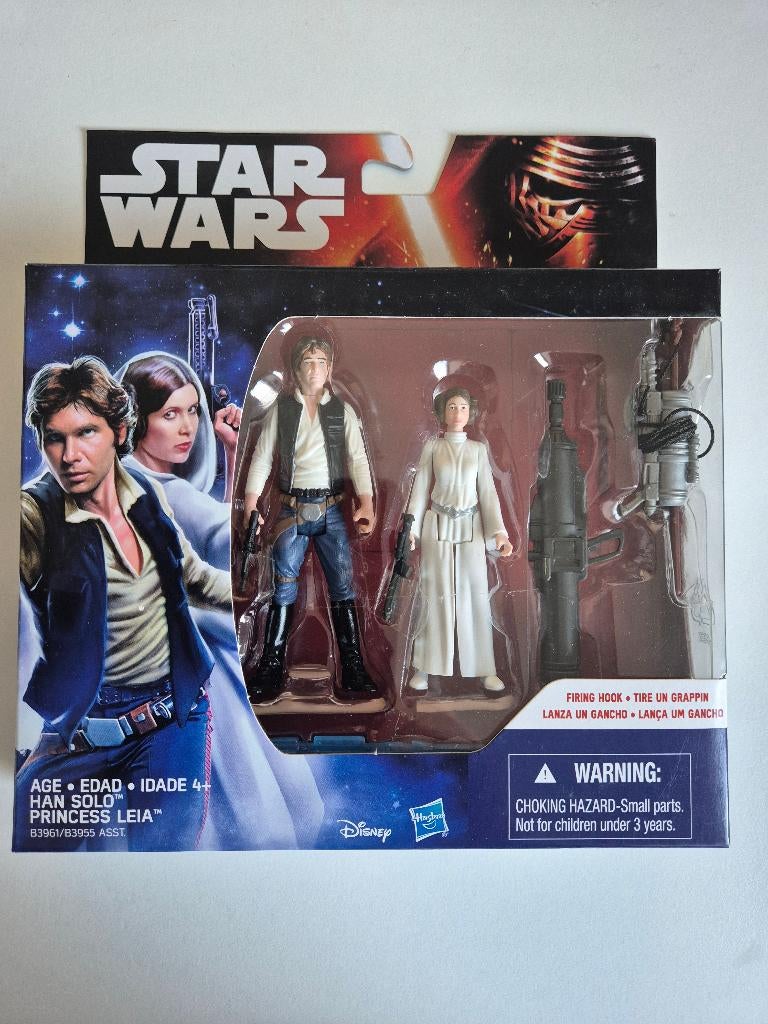 Star Wars TFA Han Solo & Princess Leia, Verzamelen, Star Wars, Ophalen of Verzenden, Nieuw, Actiefiguurtje