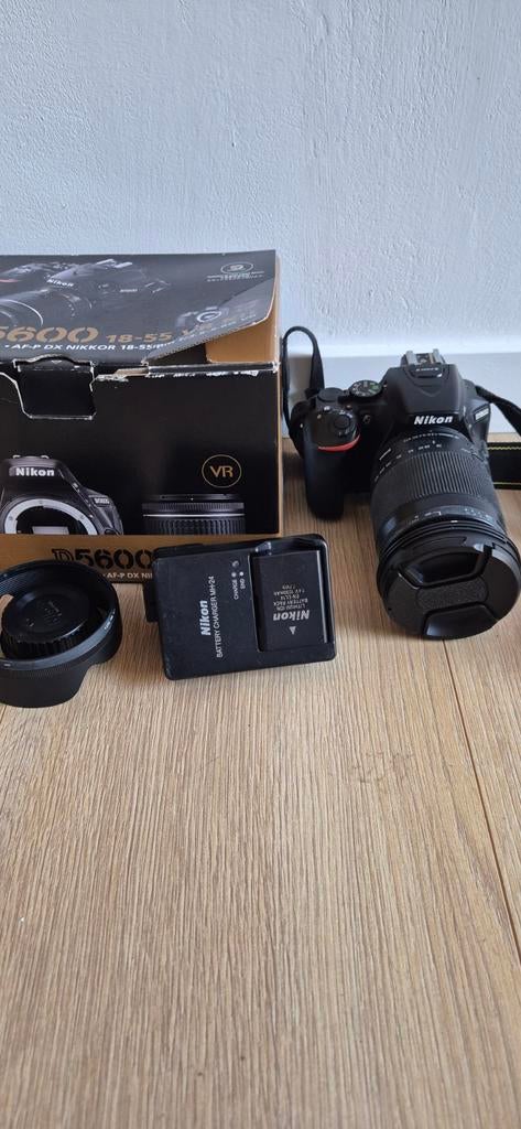 Nikon D5600 18-55 VR Kit met Telerlens, Audio, Tv en Foto, Fotocamera's Digitaal, Ophalen of Verzenden