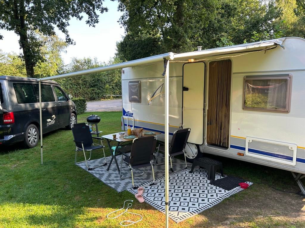 Caravan Burstner artstep FUN  455 TS 4 persoons, Caravans en Kamperen, Tenten, Ophalen, Gebruikt, Tot en met 4