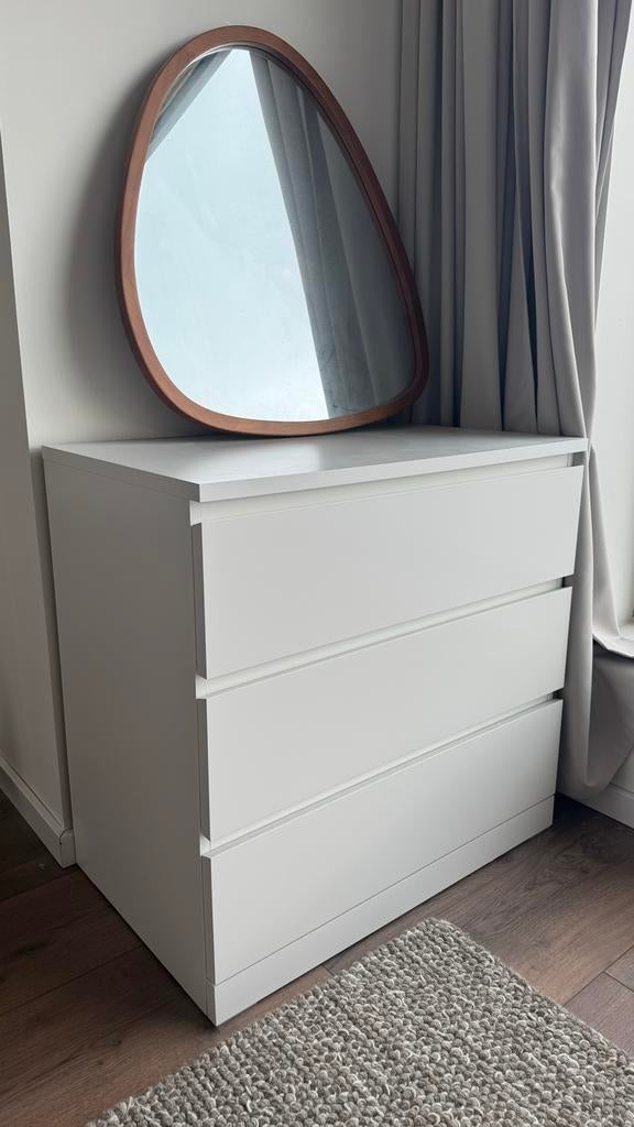 IKEA MALM white dresser, Ophalen, 50 tot 100 cm, Zo goed als nieuw, 3 of 4 laden