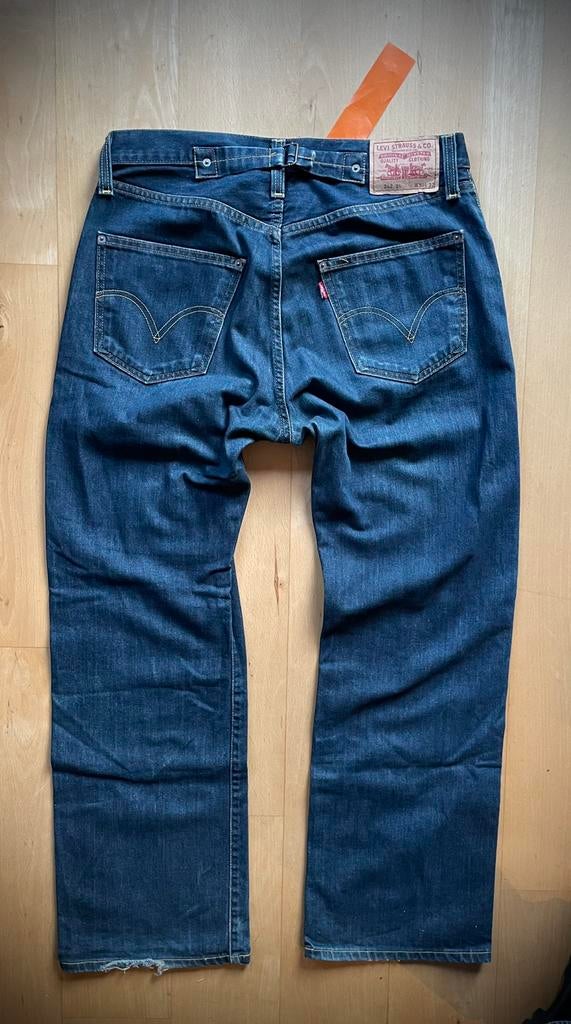 Levi’s 542 loose fit straight leg vintage jeans W30 L32-34, Ophalen of Verzenden, Zo goed als nieuw, Blauw, W32 (confectie 46) of kleiner