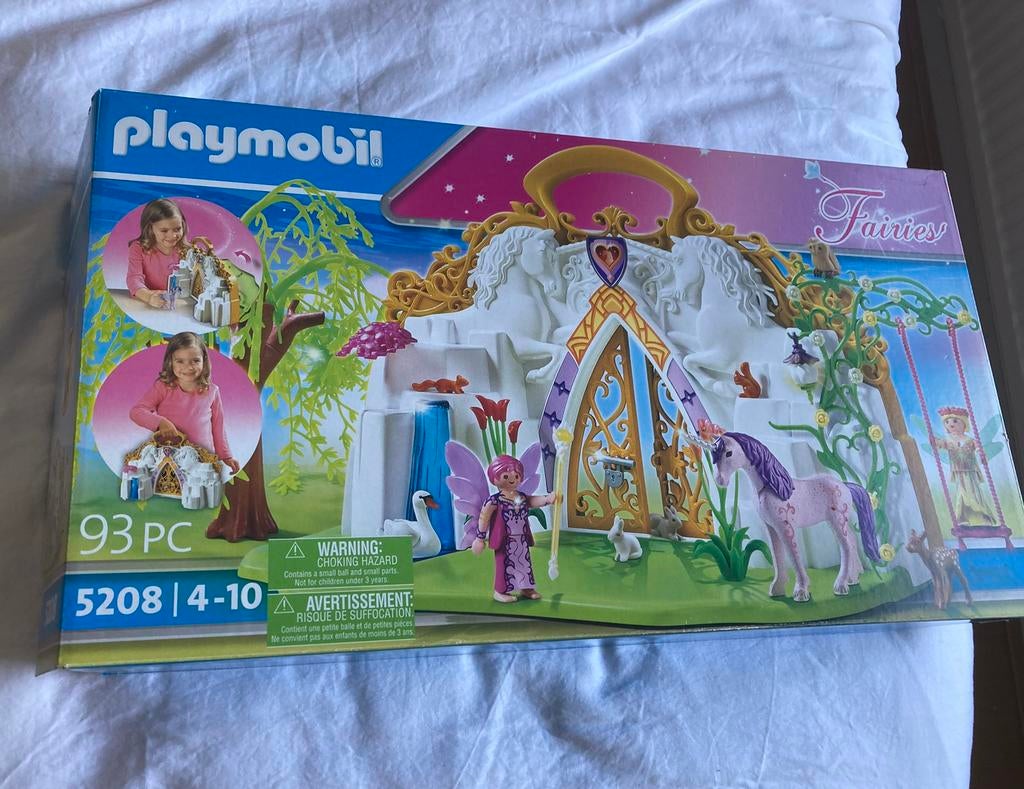 Playmobil set Fairies 5208 en set 9823 Feeenkoets, Kinderen en Baby's, Speelgoed | Playmobil, Ophalen of Verzenden, Zo goed als nieuw