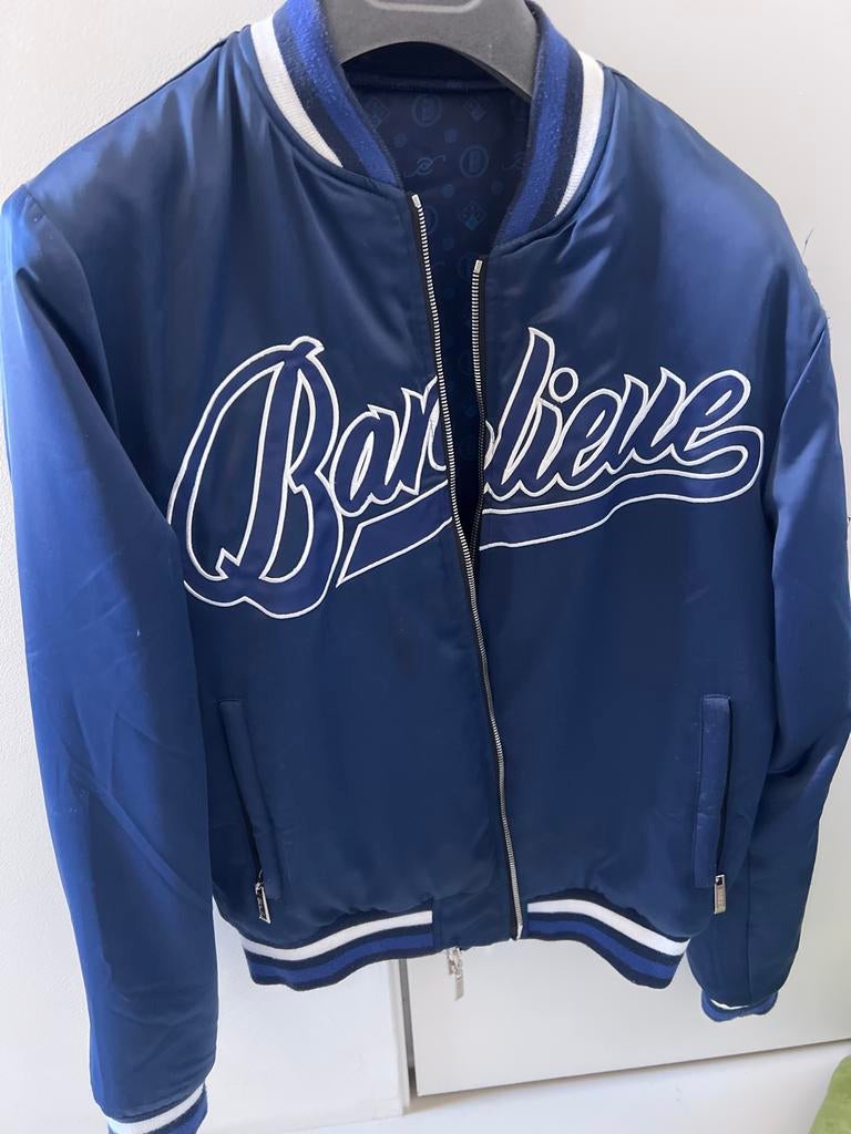 Banlieue bomberjack Maat M, Kleding | Heren, Jassen | Winter, Zo goed als nieuw, Maat 48/50 (M), Blauw, Ophalen of Verzenden