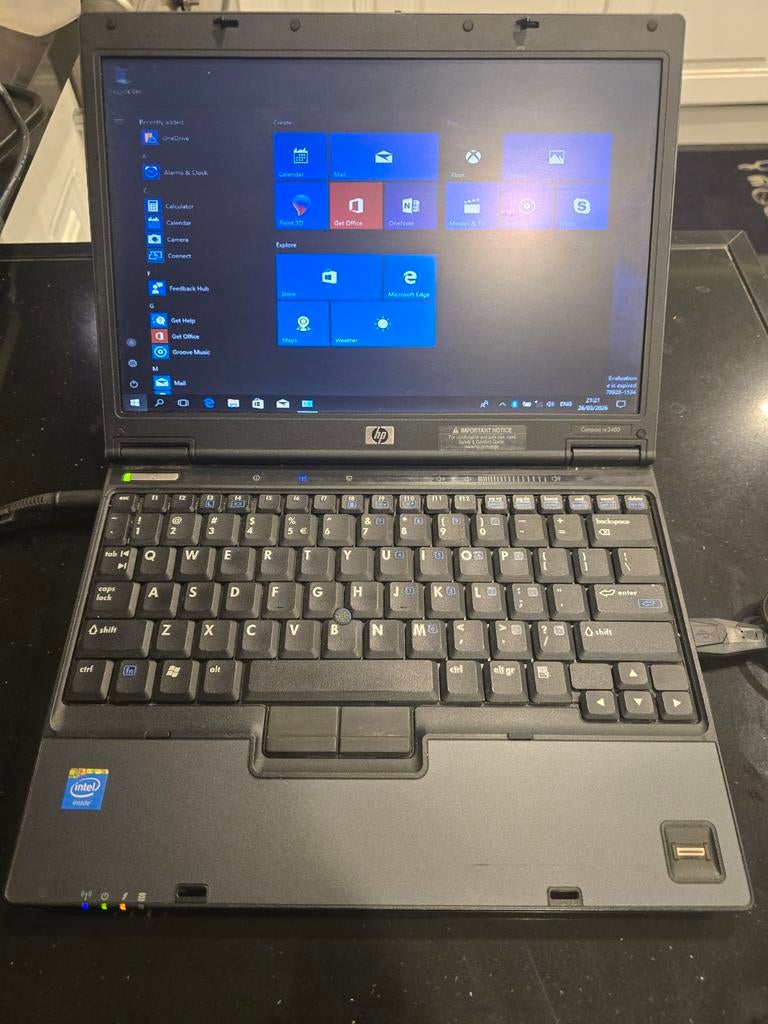 HP Compaq nc2400 Laptop - Windows10 - 12 inch, Computers en Software, Vintage Computers, Ophalen of Verzenden
