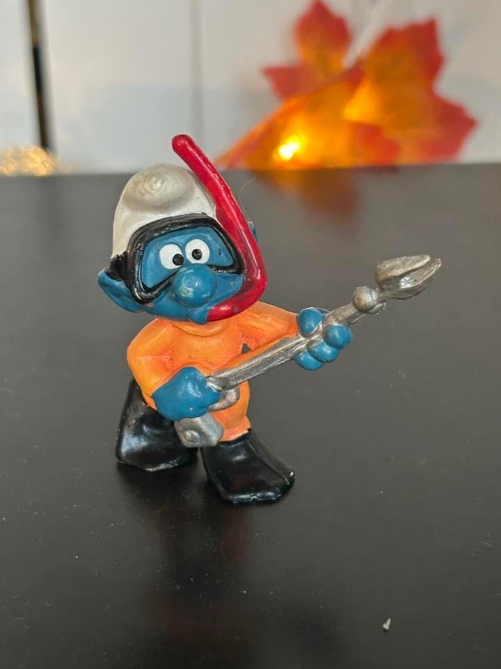Schleich 20120 kikvorsman Smurf 1978, Verzamelen, Ophalen of Verzenden, Gebruikt, Overige Smurfen, Poppetje, Figuurtje of Knuffel