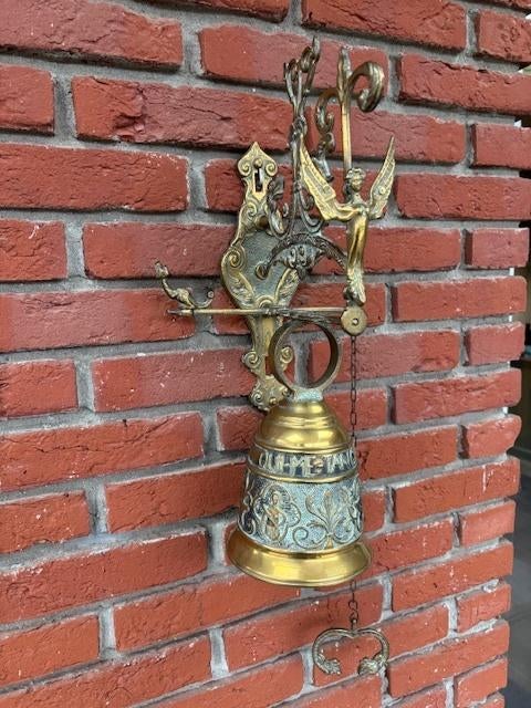 Vintage kloosterbel van brons/messing., Antiek en Kunst, Ophalen of Verzenden, Brons
