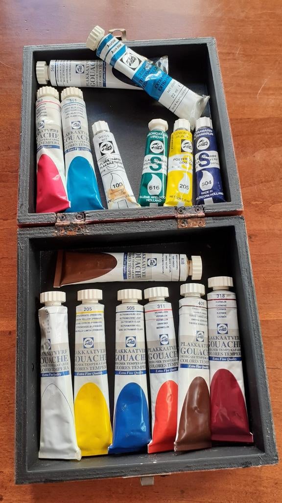 Plakkaatverf van Talens, gebruikt en nieuw, Hobby en Vrije tijd, Ophalen of Verzenden