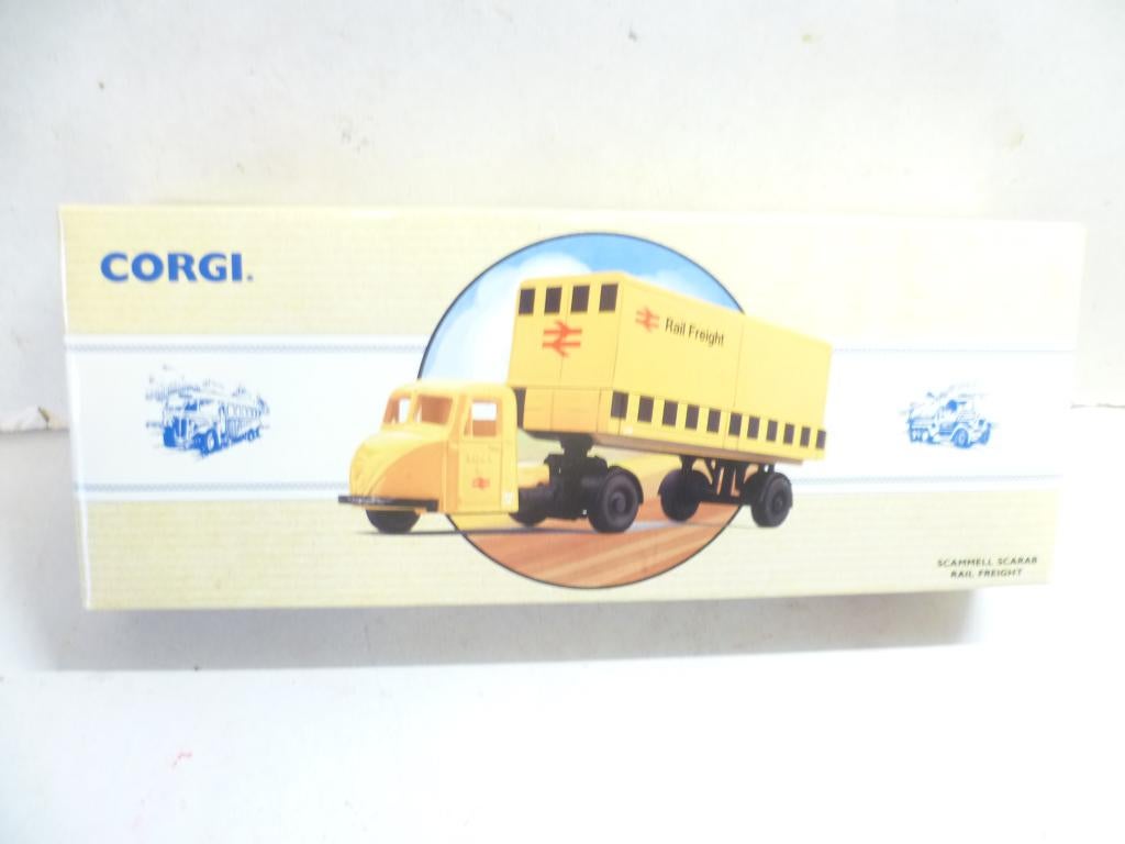 Corgi 1993 97910 Scammel Scarab Rail Freight 1:50 modelauto, Ophalen of Verzenden, Nieuw, Bus of Vrachtwagen, Corgi