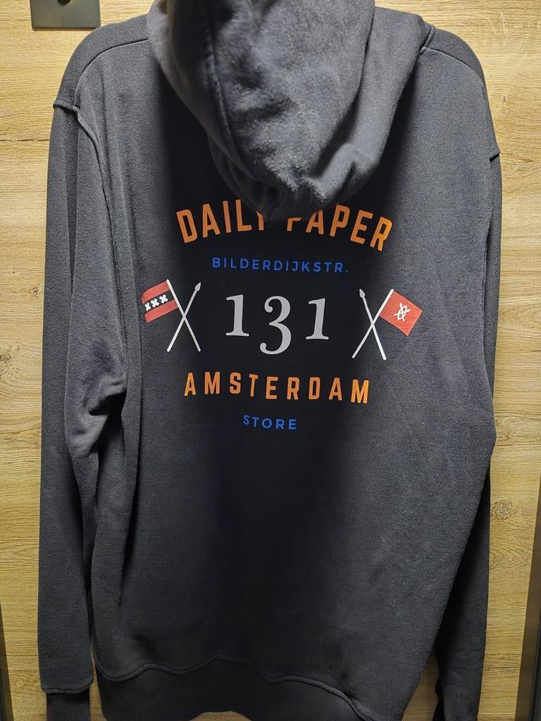 Daily paper hoodie Maat L, Maat 52/54 (L), Zwart, Ophalen of Verzenden, Zo goed als nieuw
